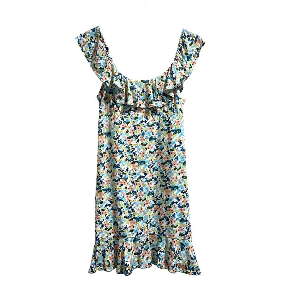 Abercrombie & Fitch Floral Ruffle Mini Dress Women's Sz Small